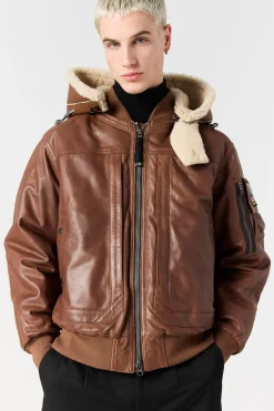 JULIUS SPECIAL - BOMBERJACKE AUS LEDER-Parajumpers Sale