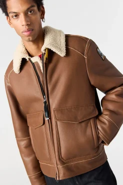 RODNEY SPECIAL - BOMBERJACKE AUS LEDER-Parajumpers Online